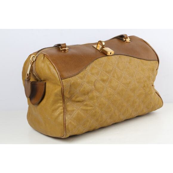 Marc Jacobs Satchel Bowler Bag Brown Leather Quilted Leather - Picture 4 of 14